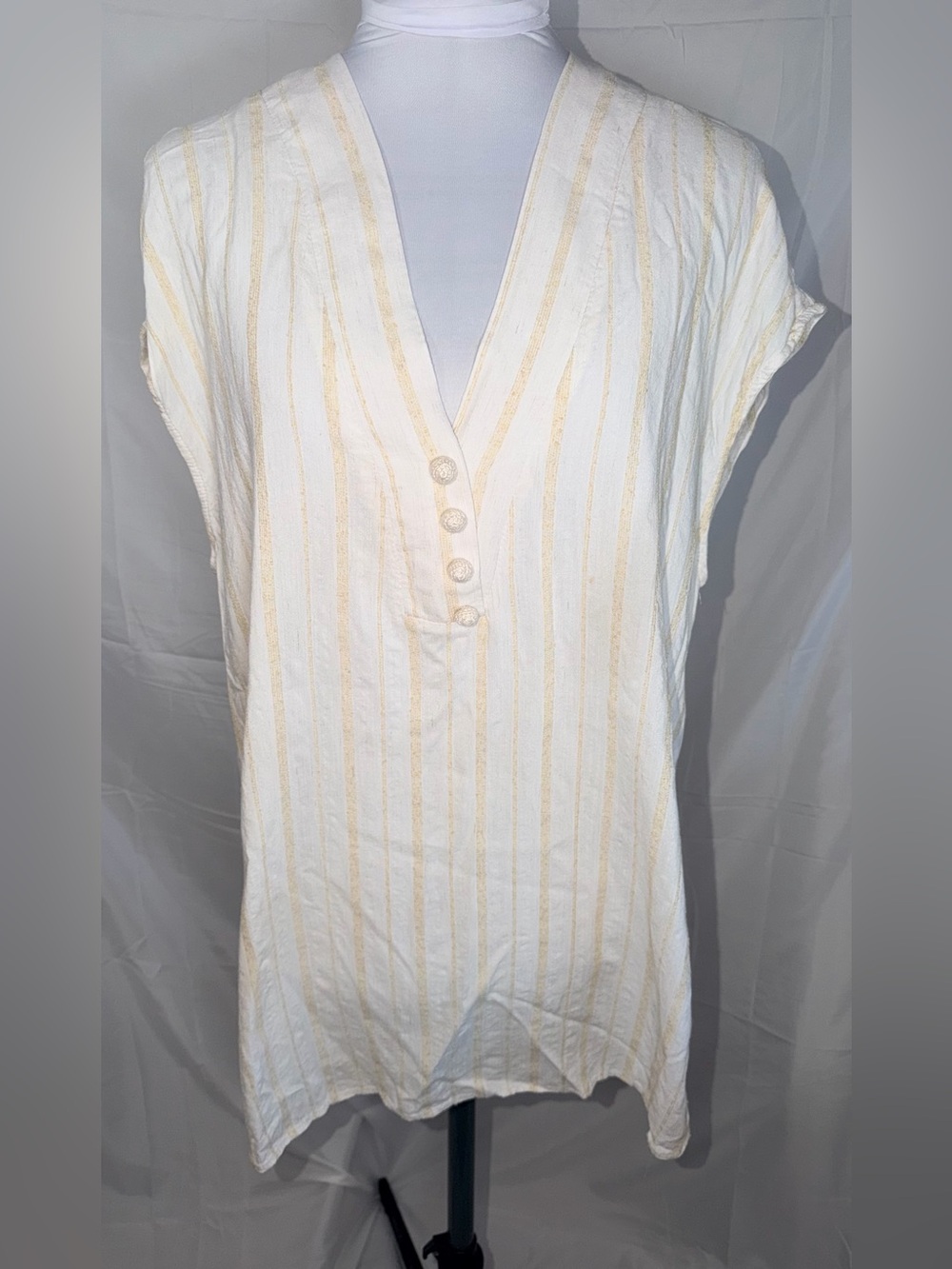 Zara Trafaluc striped tunic blouse